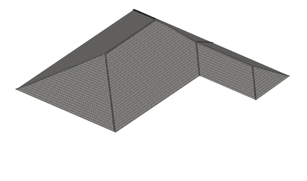 Roof tiles landing on the frame
